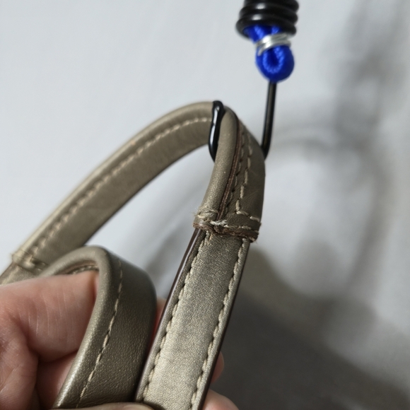 Coach Metallic Taupe Leather Tote/Diaper Bag - Picture 14 of 16